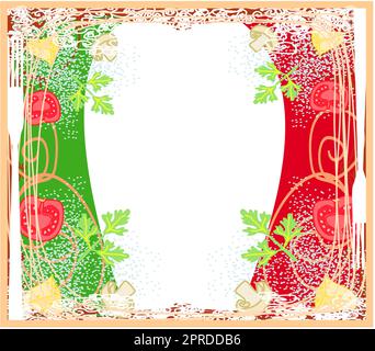 pasta pattern - Vintage style Stock Photo