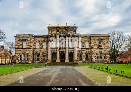 Belfast County Down Northern Ireland, November 13 2022 - Union Theological College on Botanic Avenue Belfast in the Queens University area Stock Photo