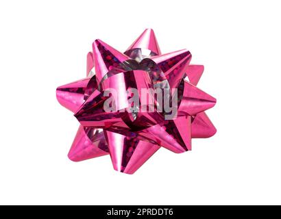 Decorative ribbon placed on white background Stock Photo