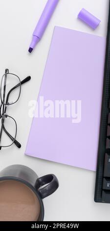 Multiple Assorted Collection Office Stationery Photo Placed Over Table Stock Photo