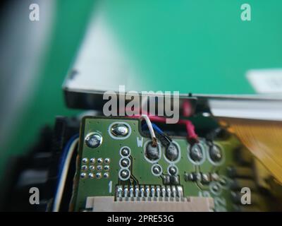 Disassembly and repair of digital camera the parts Stock Photo