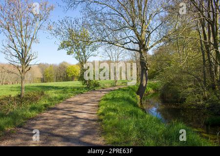 German countryside landscape, Lower Rhine Region Stock Photo