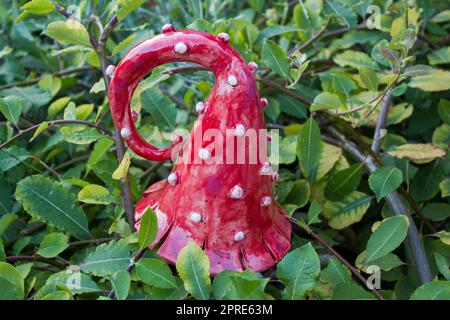 garden deco in a bed Stock Photo