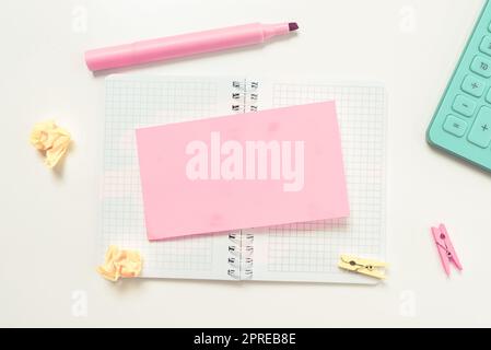 Multiple Assorted Collection Office Stationery Photo Placed Over Table Stock Photo