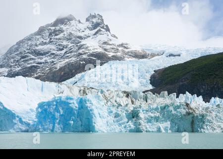 Spegazzini Glacier view from Argentino lake, Patagonia landscape, Argentina Stock Photo