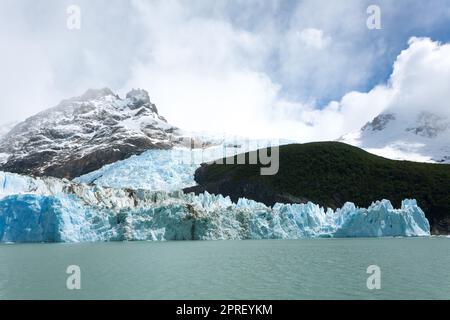 Spegazzini Glacier view from Argentino lake, Patagonia landscape, Argentina Stock Photo