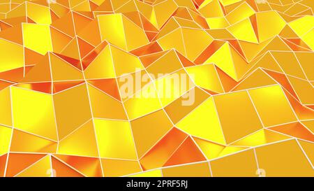 Triangular polygon mesh. Computer generated 3d render Stock Photo