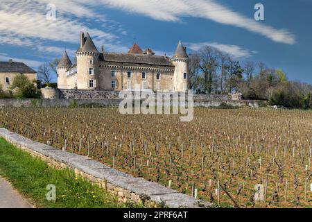 Chateau de Rully castle, Saone-et-Loire departement, Burgundy, France Stock Photo