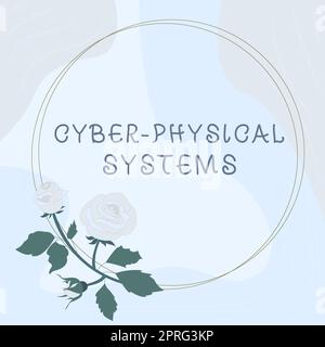 Sign displaying Cyber Physical Systems, Internet Concept Mechanism controlled by computerbased algorithms Businesswoman Holding Tablet And Presenting Stock Photo