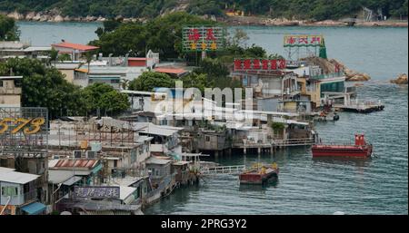 Lei Yue Mun, Hong Kong 24 May 2020: Hong Kong fishing village Stock Photo