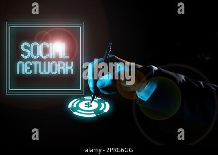 Inspiration showing sign Social NetworkInteractions Sharing Information Interpersonal relationship. Conceptual photo Interactions Sharing Information Interpersonal relationship Man Holding A Pen And Tablet Showing Important Messages And New Ideas. Stock Photo