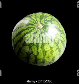 Watermelon isolated on black background Stock Photo