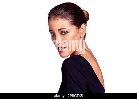 The embodiment of elegance. Studio shot of an attractive and elegant young woman. Stock Photo