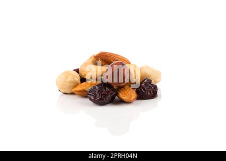 Mix nuts, dry fruits and grapes Stock Photo