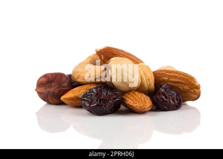 Mix nuts, dry fruits and grapes Stock Photo