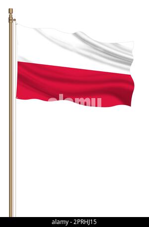 Flag of Poland on metal wall background Stock Photo - Alamy