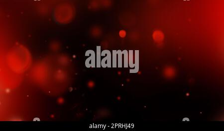 Red Lens flare particles. Abstract background Stock Photo
