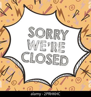 free sorry we are close clipart