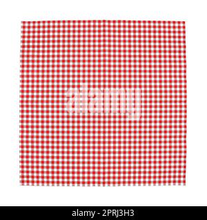 Top view checkered tablecloth pattern Stock Photo