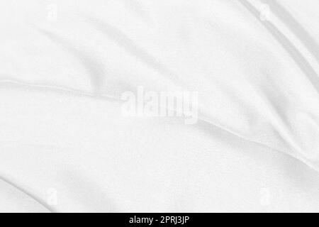 Smooth elegant white silk fabric or satin luxury cloth texture can use as wedding background. for drapery luxurious abstract design Stock Photo