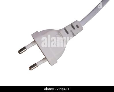 an electric plug on a transparent background Stock Photo