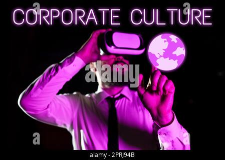 Conceptual Caption Corporate CultureBeliefs And Ideas That A Company ...