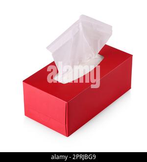Red Cleaning wipes isolated on white background Stock Photo