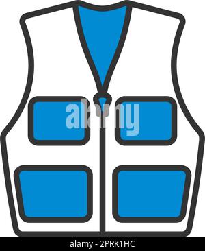 Hunter Vest Icon Vector Outline Illustration Stock Vector Image & Art ...