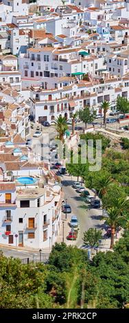 Frigiliana - the beautiful old city of Andalusia. The beautiful old city of Frigiliana, Andalusia, Spain. Stock Photo