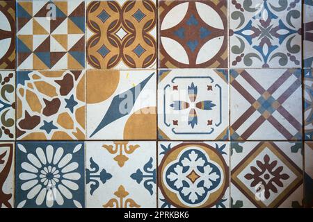 Real image of oriental Moroccan tile seamless pattern. Stock Photo