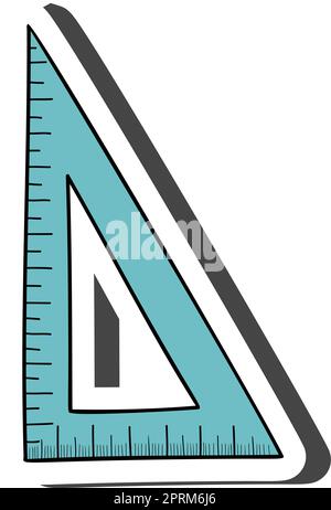 Ruler Sticker Stock Vector