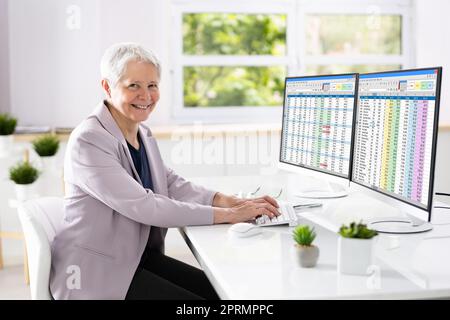 Professional Data Analyst Stock Photo
