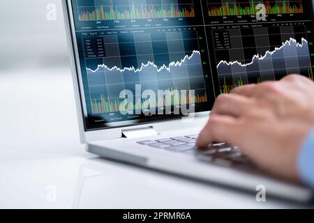 Stock Broker Exchange Trading App Stock Photo