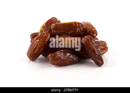 Date fruit close up isolated on white background Stock Photo