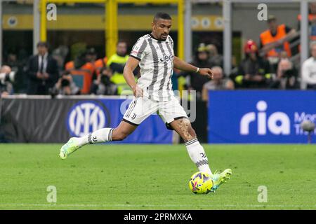 Milan, Italy - april 26 2023 - Inter vs Juventus Coppa Italia - bremer juventus fc Credit: Kines Milano/Alamy Live News Stock Photo