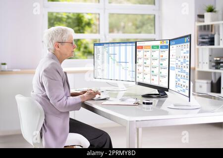 Business Schedule Calendar Stock Photo