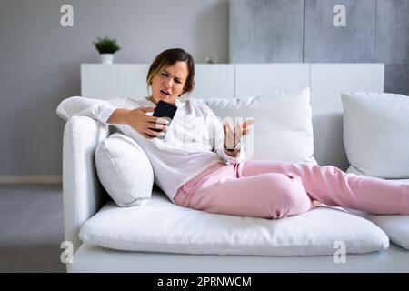 Scam Message. Email Text Mistake Fail Stock Photo