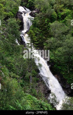 Hiking at inchree falls Stock Photo