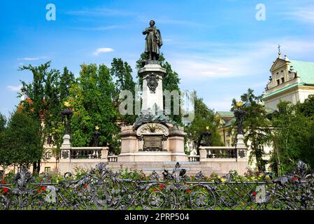 Monument of Adam Mickiewicz Stock Photo