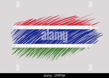 3D Flag of Gambia on a avatar circle Stock Photo - Alamy