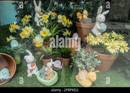 Easter decorations, Dijon, France Stock Photo
