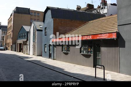 Exterior General View of the Market Diner in Circus St, Brighton. Stock Photo