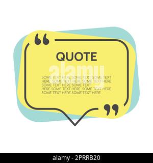 Quote frame border colorful vector Stock Vector