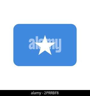 Somalia vector flag isolated on white background Stock Vector
