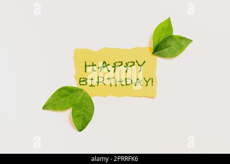 Presents Text Writing Writing displaying text Happy BirthdayThe birth anniversary of a person ...
