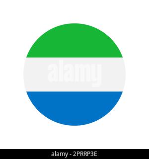 Sierra Leone vector flag circle white background Stock Vector Image ...
