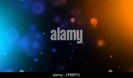 Lens flare particles abstract background Stock Photo