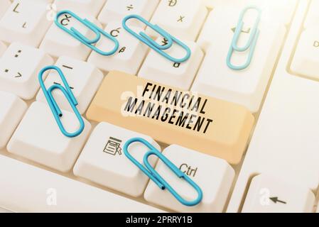 Text caption presenting Financial Management. Business concept efficient and effective way to Manage Money and Funds Stock Photo