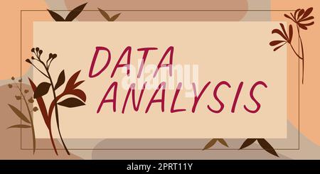 Conceptual caption Data Analysis, Business approach Translate numbers to Analytical Conclusion Forecasting Stock Photo