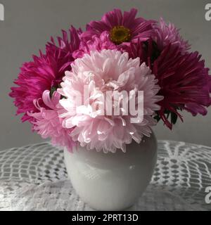 Flowers are always a worthy gift for a birthday, wedding, as a guest gift for the lady of the house or on a flower card Stock Photo